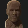 Картонный 3D пазл-конструктор Cartonic Зинедин Зидан (Zinedine) (CARTMZIN)