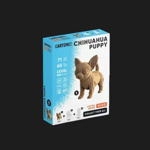 Картонний 3D пазл-конструктор Cartonic Chihuahua puppy (CARTMNCHIHU)