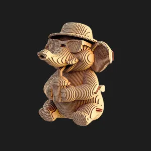 Картонный 3D пазл-конструктор Cartonic Слон (Collectible Elephant) (CCARTELEP)