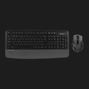 Комплект бездротовий клавіатура+миша клавіатура+миша A4Tech FG2500S Plus (Gray)