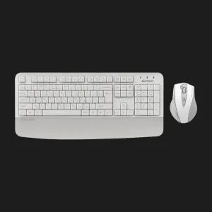 Комплект бездротовий клавіатура+миша клавіатура+миша A4Tech FG2500S Plus (White)
