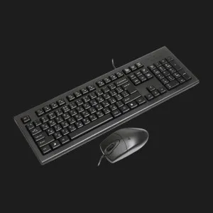 Комплект бездротовий клавіатура+миша клавіатура+миша A4Tech KR-8520D (Black)