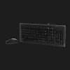 Комплект бездротовий клавіатура+миша клавіатура+миша A4Tech KR-8572S (Black)