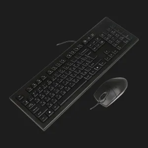 Комплект бездротовий клавіатура+миша клавіатура+миша A4Tech KRS-8520D (Black)