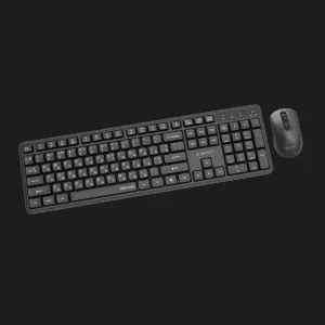 Комплект бездротовий клавіатура+миша клавіатура+миша Gembird KBS-WMS-01-CYRL (Black)