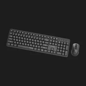 Комплект бездротовий клавіатура+миша клавіатура+миша Gembird KBS-WMS-01-CYRL (Black)