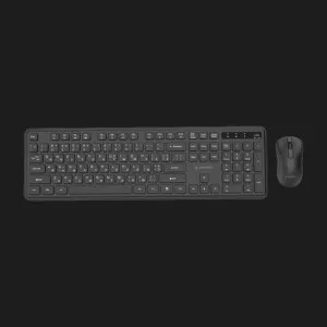 Комплект бездротовий клавіатура+миша клавіатура+миша Gembird KBS-WPS-01-CYRL (Black)