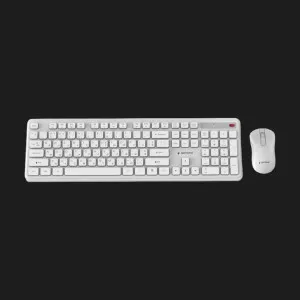 Комплект бездротовий клавіатура+миша клавіатура+миша Gembird KBS-WPS-01-CYRL (White)
