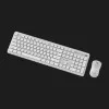 Комплект беспроводной клавиатура+мышь клавиатура+мышь Gembird KBS-WPS-01-CYRL (White)