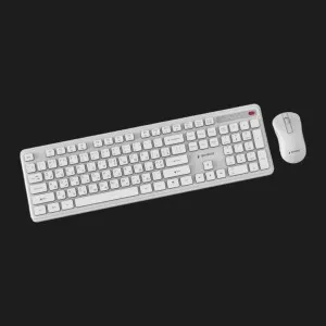 Комплект бездротовий клавіатура+миша клавіатура+миша Gembird KBS-WPS-01-CYRL (White)
