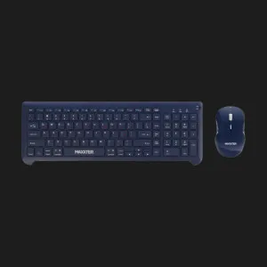 Комплект бездротовий клавіатура+миша клавіатура+миша Maxxter KMS-WCM-01BL-UA (Blue)