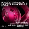 Игровые наушники Logitech G Pro X3 Lightspeed Wireless (Magenta)
