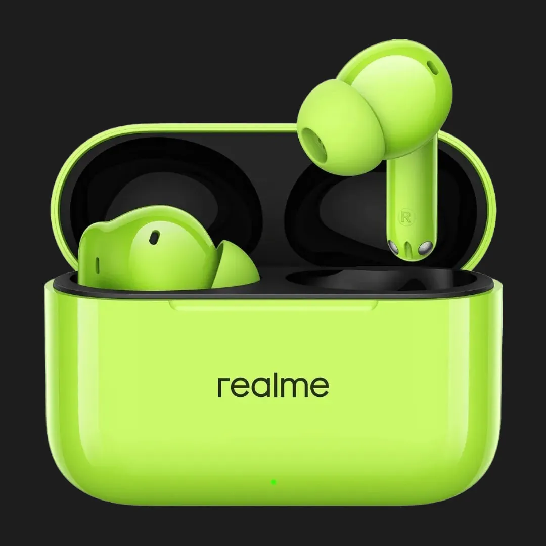 Навушники Realme Buds T200 (Neon Green)