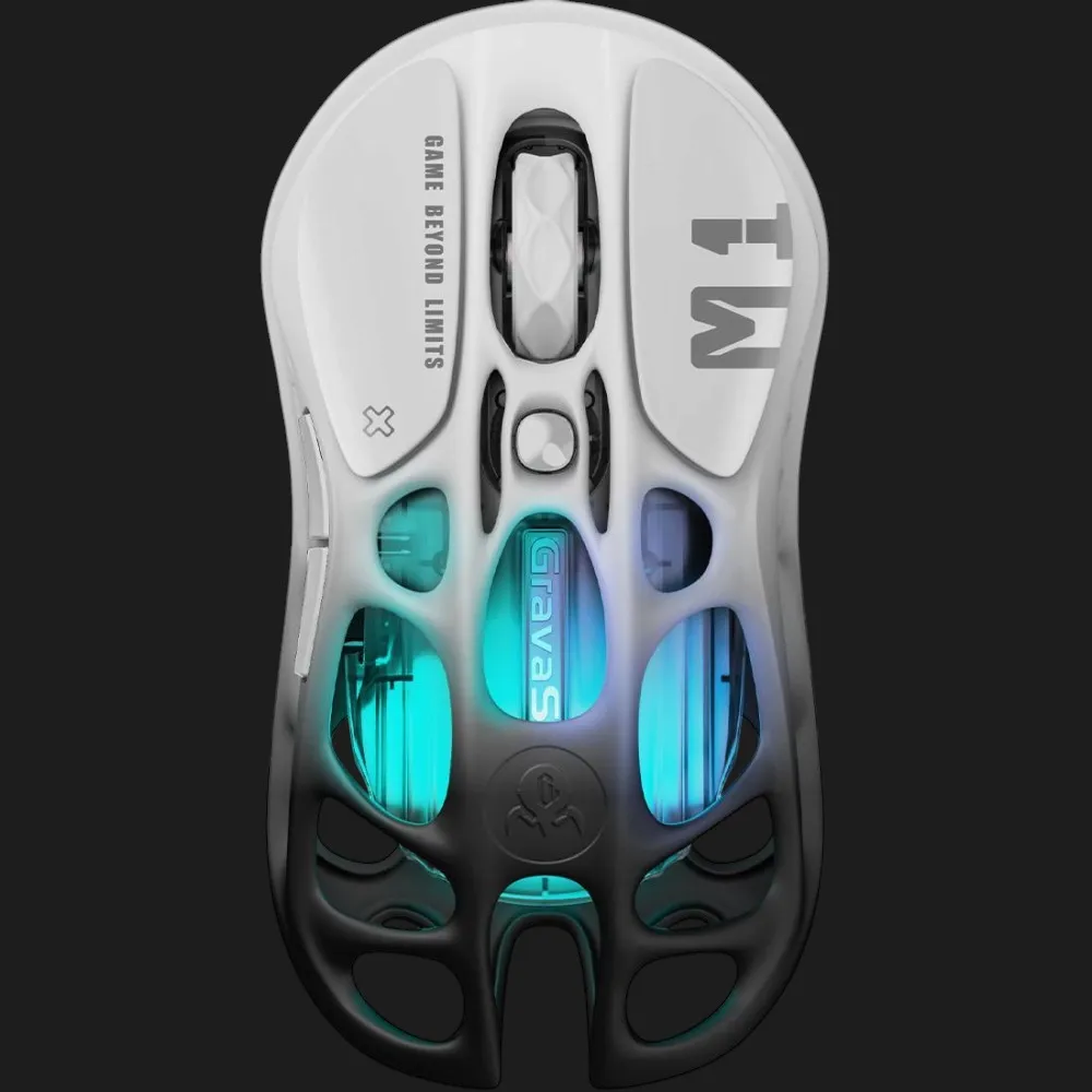 Миша GravaStar Mercury M1 Pro BT/WL/USB-A RGB (Black/White)