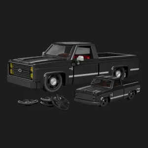 Колекційна машинка-конструктор Mattel Brick Shop Speed Chevy '83 Silverado (JKG42)