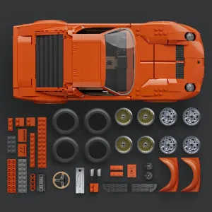 Колекційна машинка-конструктор Mattel Brick Shop Premium Lamborghini ‘71 Miura P400 SV (JHF61)