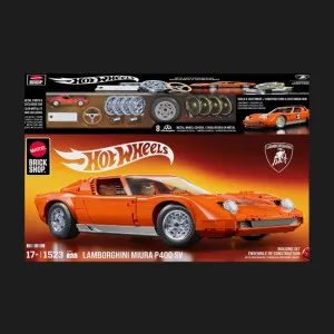 Колекційна машинка-конструктор Mattel Brick Shop Premium Lamborghini ‘71 Miura P400 SV (JHF61)