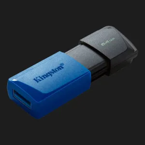 Флеш-накопичувач Kingston USB 3.2 DT Exodia M 64GB (Black/Blue) у Львові
