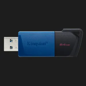 Флеш-накопичувач Kingston USB 3.2 DT Exodia M 64GB (Black/Blue) у Львові