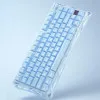 Клавіатура механічна GravaStar Mercury K1 80keys, GravaStar x Kailh Cheery Pink, EN, BT/WL/USB (Ice Blue)