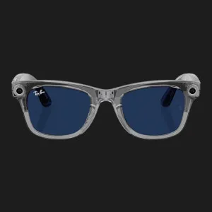 Смарт-очки Ray-Ban Meta Wayfarer (Gen 2) (Shiny Transparent Gray/Clear Sapphire Transitions) (RW4012 6840MF 50-22) (M)