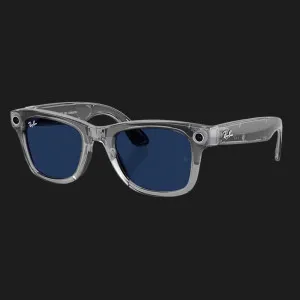 Смарт-очки Ray-Ban Meta Wayfarer (Gen 2) (Shiny Transparent Gray/Clear Sapphire Transitions) (RW4012 6840MF 50-22) (M)