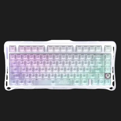 Клавіатура механічна GravaStar Mercury K1 Lite 80keys, GravaStar x BSUN Gray, BT/WL/USB, RGB (Crystal Aurora)
