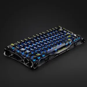Клавіатура механічна GravaStar Mercury K1 Lite 80keys, GravaStar x BSUN Gray, BT/WL/USB, RGB (Black)