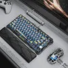 Клавіатура механічна GravaStar Mercury K1 Lite 80keys, GravaStar x BSUN Gray, BT/WL/USB, RGB (Black)