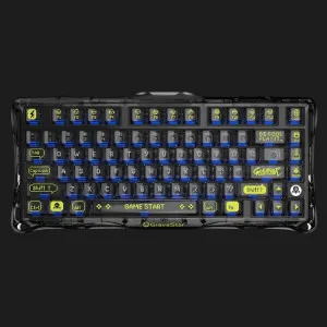 Клавіатура механічна GravaStar Mercury K1 Lite 80keys, GravaStar x BSUN Gray, BT/WL/USB, RGB (Black)