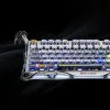 Клавіатура механічна GravaStar Mercury K1 Pro 80keys, GravaStar x Kailh Speedy Mint, BT/WL/USB, RGB (Interstellar Silver)
