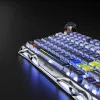 Клавіатура механічна GravaStar Mercury K1 Pro 80keys, GravaStar x Kailh Speedy Mint, BT/WL/USB, RGB (Interstellar Silver)