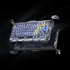 Клавіатура механічна GravaStar Mercury K1 Pro 80keys, GravaStar x Kailh Speedy Mint, BT/WL/USB, RGB (Interstellar Silver)