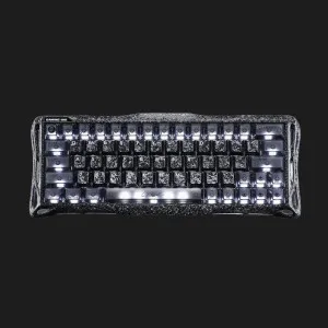 Клавіатура механічна GravaStar Mercury V60 Pro 60keys, UFO Magnetic Gaming, 8K, USB-A, RGB (Cyber Frost Black)