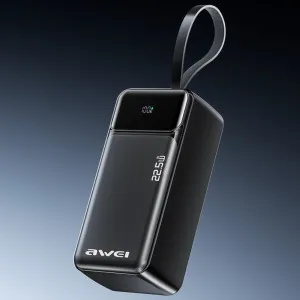 Зарядное устройство Power Bank AWEI PA-105 40000mAh 22,5W PD 2xUSB-C 2xUSB-A во Львове