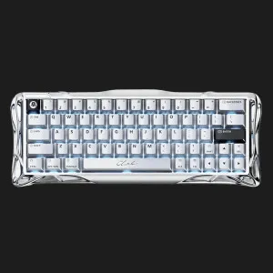Клавіатура механічна GravaStar Mercury V60 Pro 60keys, GravaStar Blackcore, USB-A, 8k, RGB (Chrome Silver)