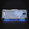 Клавіатура механічна GravaStar Mercury V60 Pro 60keys, GravaStar Blackcore, USB-A, 8k, RGB (Chrome Silver)
