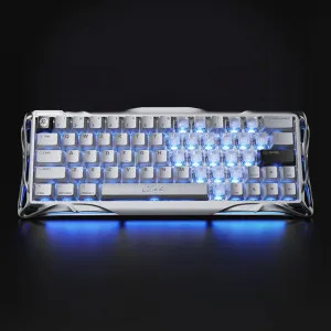 Клавіатура механічна GravaStar Mercury V60 Pro 60keys, GravaStar Blackcore, USB-A, 8k, RGB (Chrome Silver)