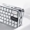 Клавіатура механічна GravaStar Mercury V60 Pro 60keys, GravaStar Blackcore, USB-A, 8k, RGB (Chrome Silver)