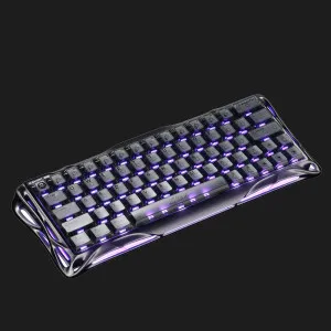 Клавіатура механічна GravaStar Mercury V60 Pro 60keys, UFO Magnetic Gaming, 8K, USB-A, RGB (Gunmetal Smok)