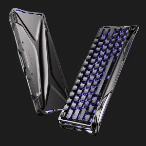 Клавіатура механічна GravaStar Mercury V60 Pro 60keys, UFO Magnetic Gaming, 8K, USB-A, RGB (Gunmetal Smok)