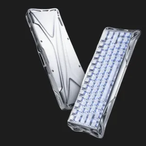 Клавіатура механічна GravaStar Mercury V60 Pro 60keys, UFO Magnetic Gaming, 8K, USB-A, RGB (Sliver Frost)
