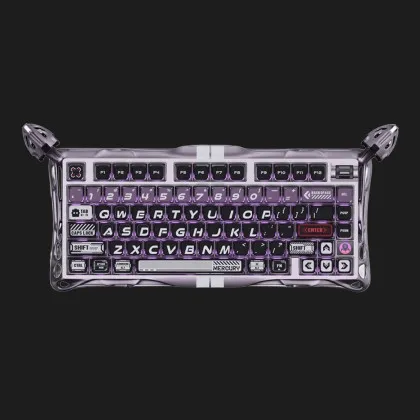 Клавиатура механическая GravaStar Mercury V75 Pro 80keys, GravaStar x Gateron Jade Gaming, USB-A, 8k, RGB (Iron Purple)