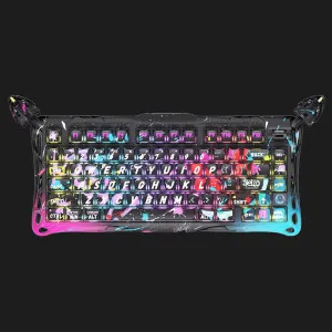 Клавіатура механічна GravaStar Mercury V75 Pro 80keys, GravaStar x Gateron Jade Gaming, USB-A, 8k, RGB (Neon Graffiti)