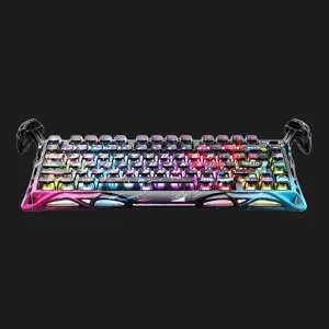 Клавіатура механічна GravaStar Mercury V75 Pro 80keys, GravaStar x Gateron Jade Gaming, USB-A, 8k, RGB (Neon Graffiti)