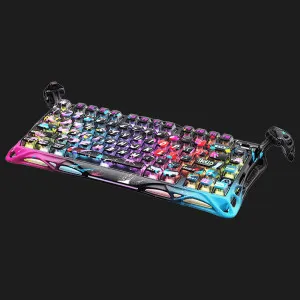 Клавіатура механічна GravaStar Mercury V75 Pro 80keys, GravaStar x Gateron Jade Gaming, USB-A, 8k, RGB (Neon Graffiti)