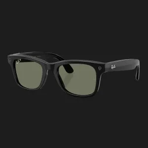 Смарт-окуляри Ray-Ban Meta Wayfarer (Gen 3) (Polished Black/Green Polarized Standard) (RW4011 601/9A 50-22)