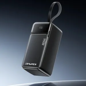 Зарядное устройство Power Bank AWEI PA-106 50000mAh 22,5W PD 3xUSB-C во Львове