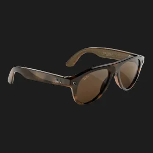 Смарт-окуляри Ray-Ban Meta Aviator (Gen 3) (Polished Havana/Clear to Brown Transitions) (RW4016 6905M4 54-18) (M)