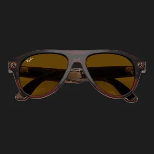 Смарт-окуляри Ray-Ban Meta Aviator (Gen 3) (Polished Transparent Umber/Clear to Jade Transitions) (RW4016 6912JD 54-18) (M)